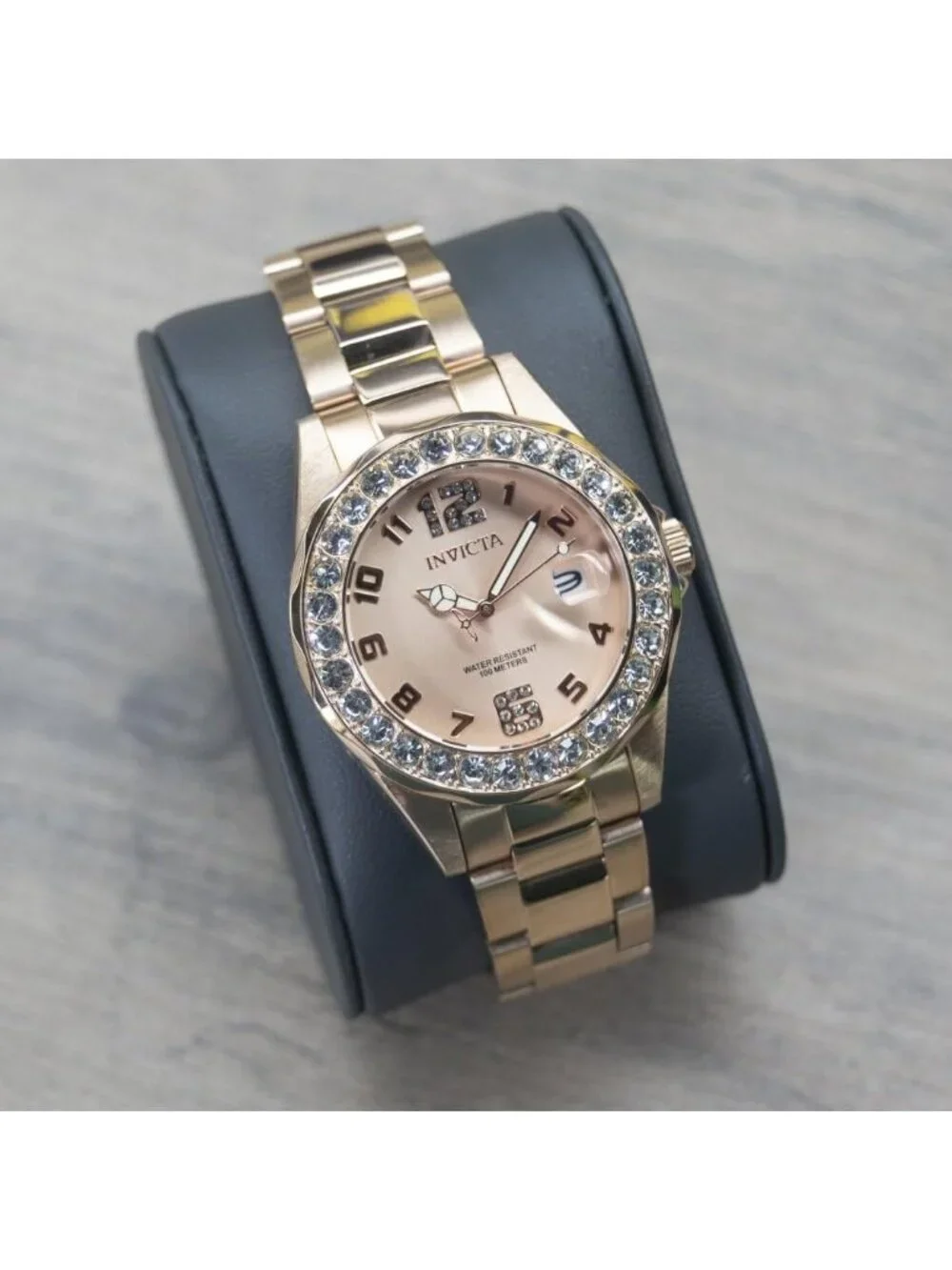 Women's Rose Gold Lady 38mm Stainless Steel PC32A Quartz Stylish Wrist Watch